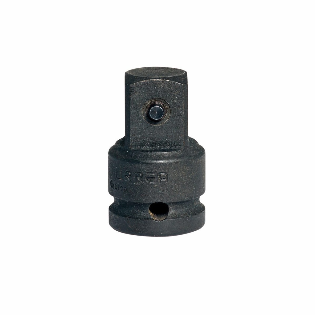 Adaptador con barreno pasado para dado de impacto cuadro de 3/4" hembra a 1" macho Urrea