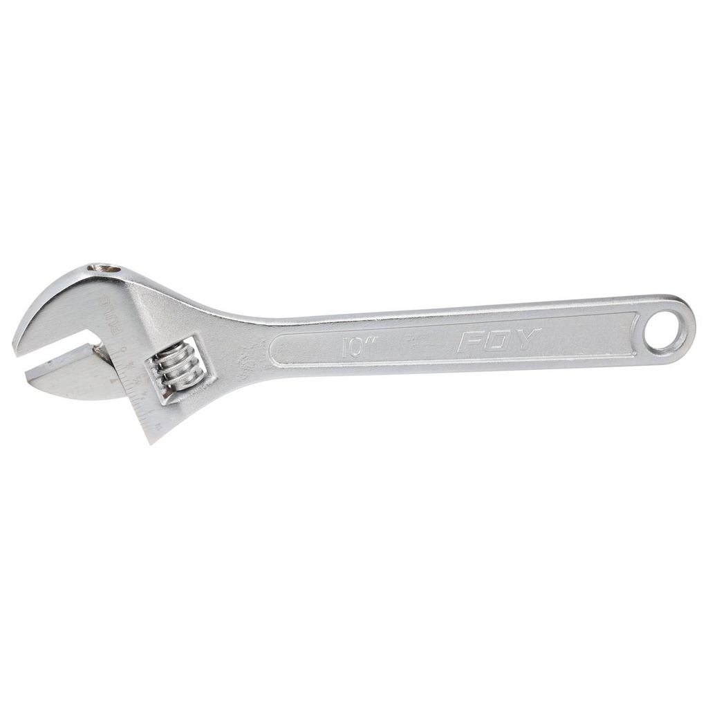 Llave ajustable cromada 10" Foy