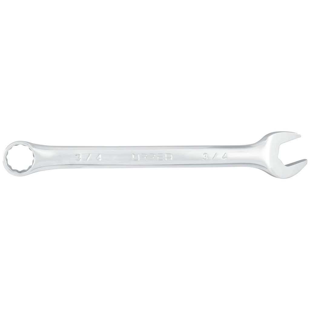 Llave combinada pulido espejo en pulgadas, 12 puntas, 3/4" Urrea
