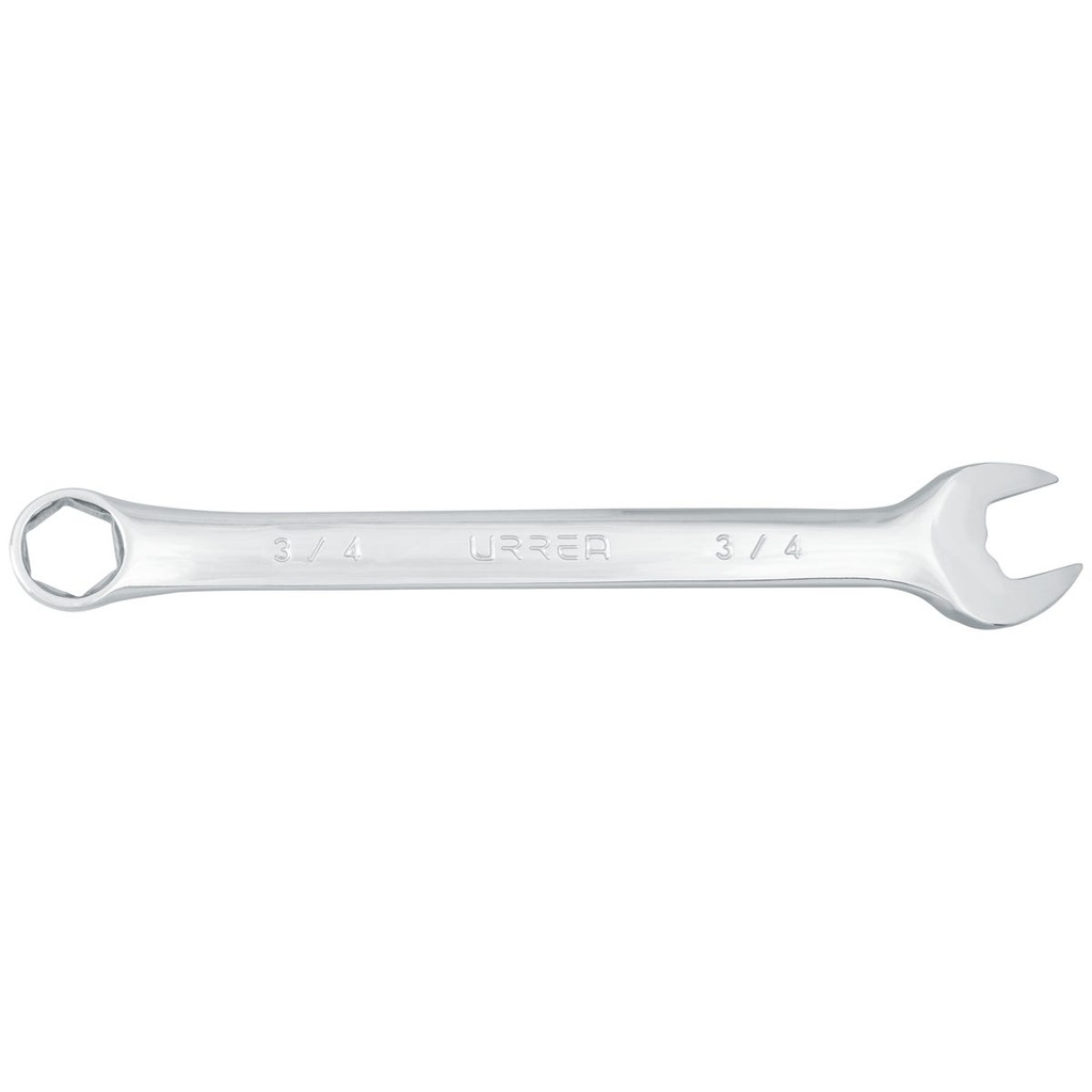 Llave combinada pulido espejo en pulgadas, 6 puntas, 3/4" Urrea