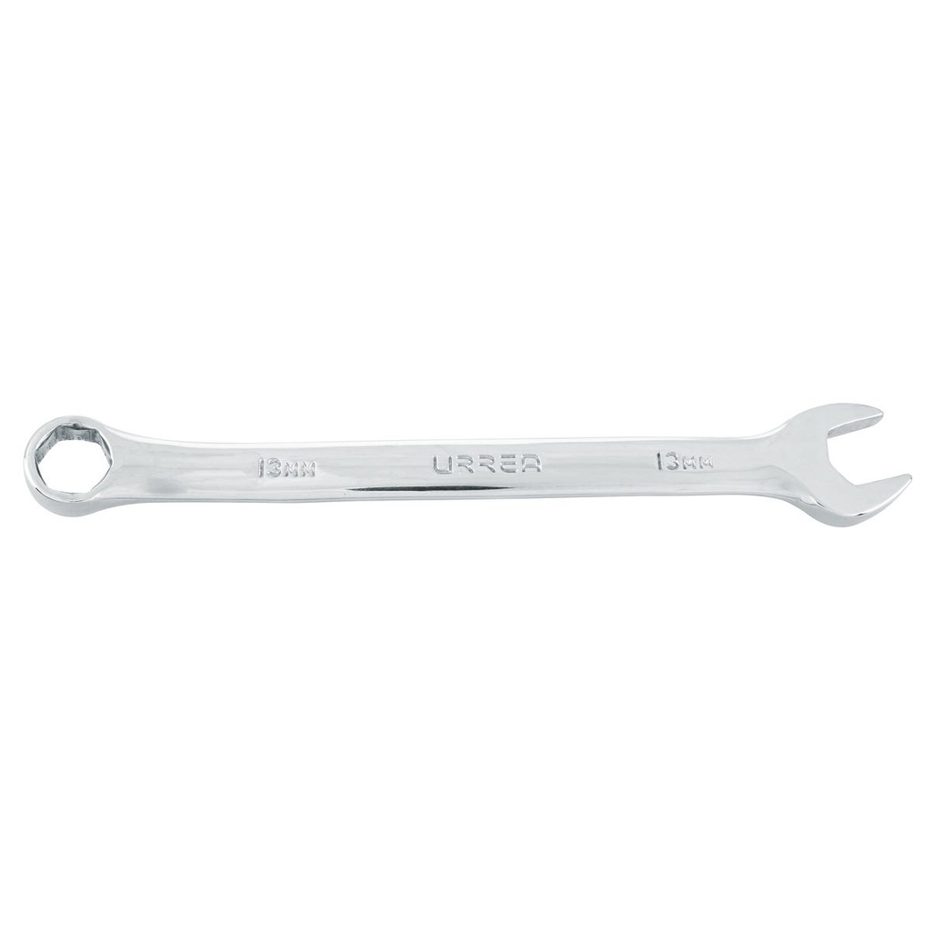 Llave combinada pulido espejo métrica, 6 puntas, 13 mm Urrea