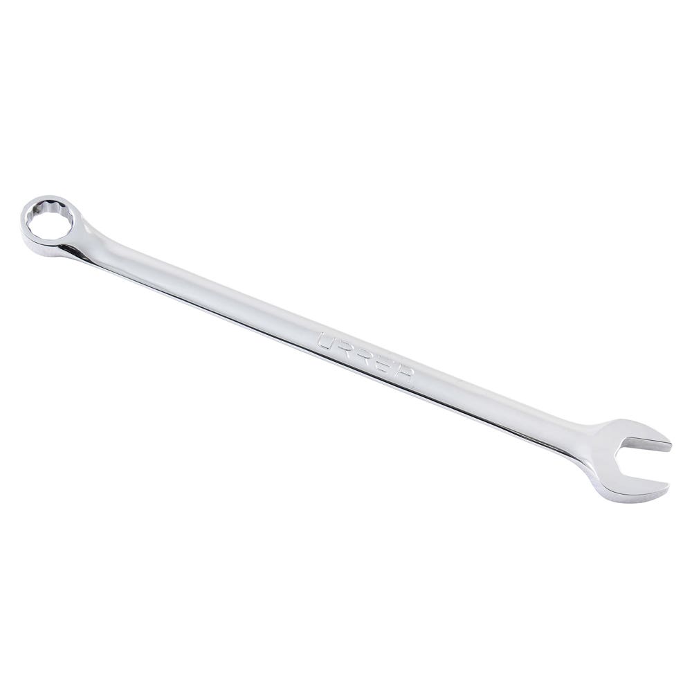 Llave combinada extra larga pulido espejo en pulgadas, 12 puntas, 7/16" Urrea