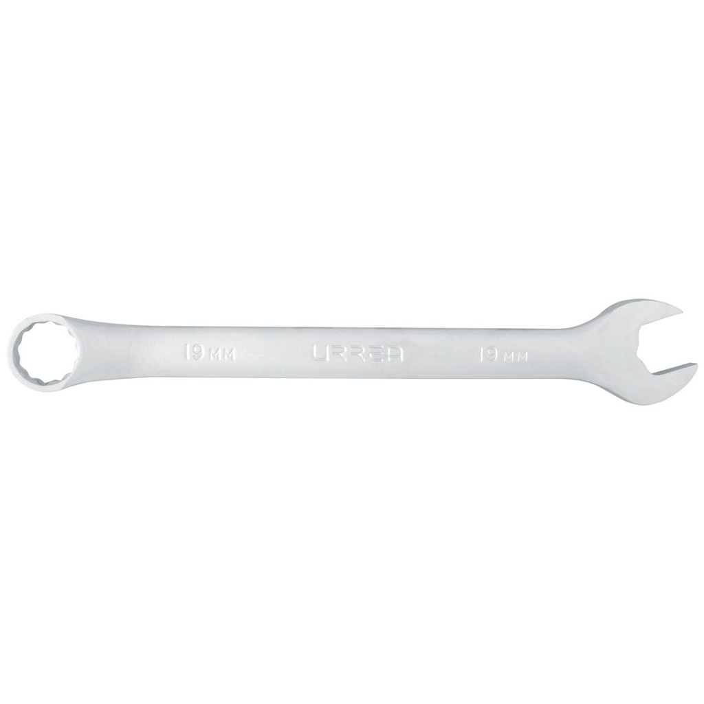 Llave combinada satinada métrica, 12 puntas, 19 mm Urrea