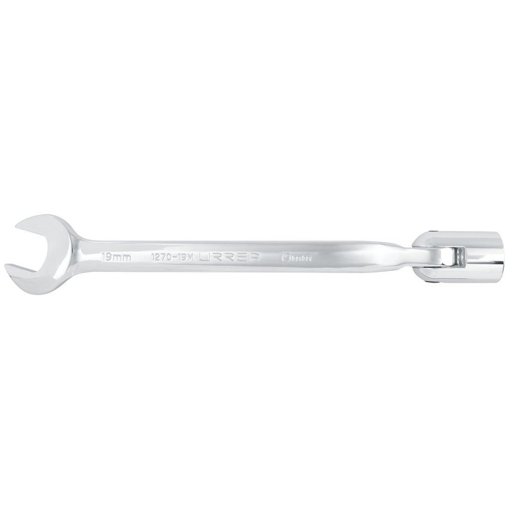Llave combinada flexible pulido espejo métrica, 12 puntas, 19 mm Urrea