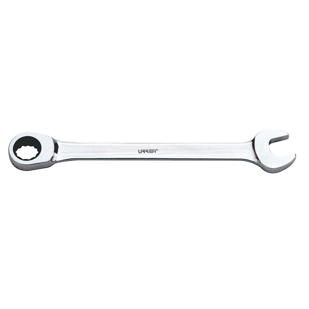Llave combinada pulido espejo de matraca en pulgadas, 12 puntas, 1/2" Urrea