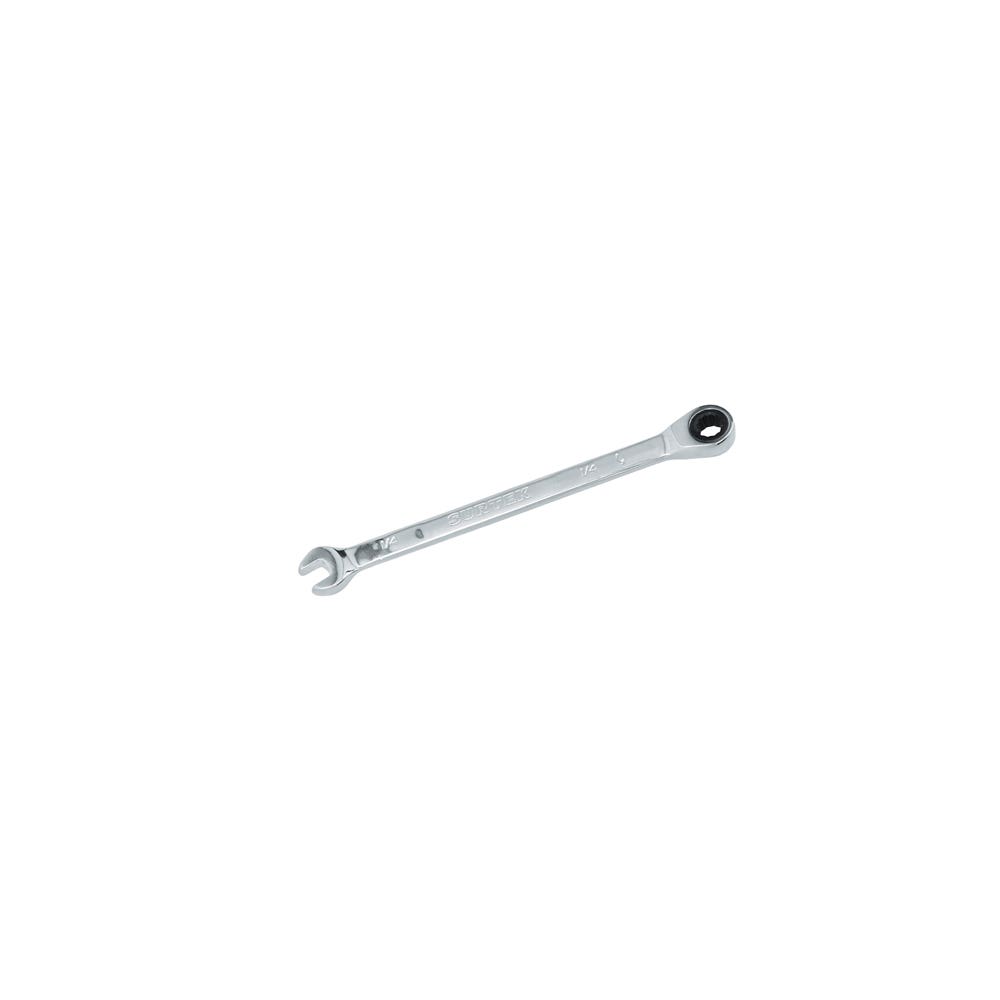 Llave combinada pulido espejo de matraca en pulgadas, 12 puntas, 1/4" Surtek