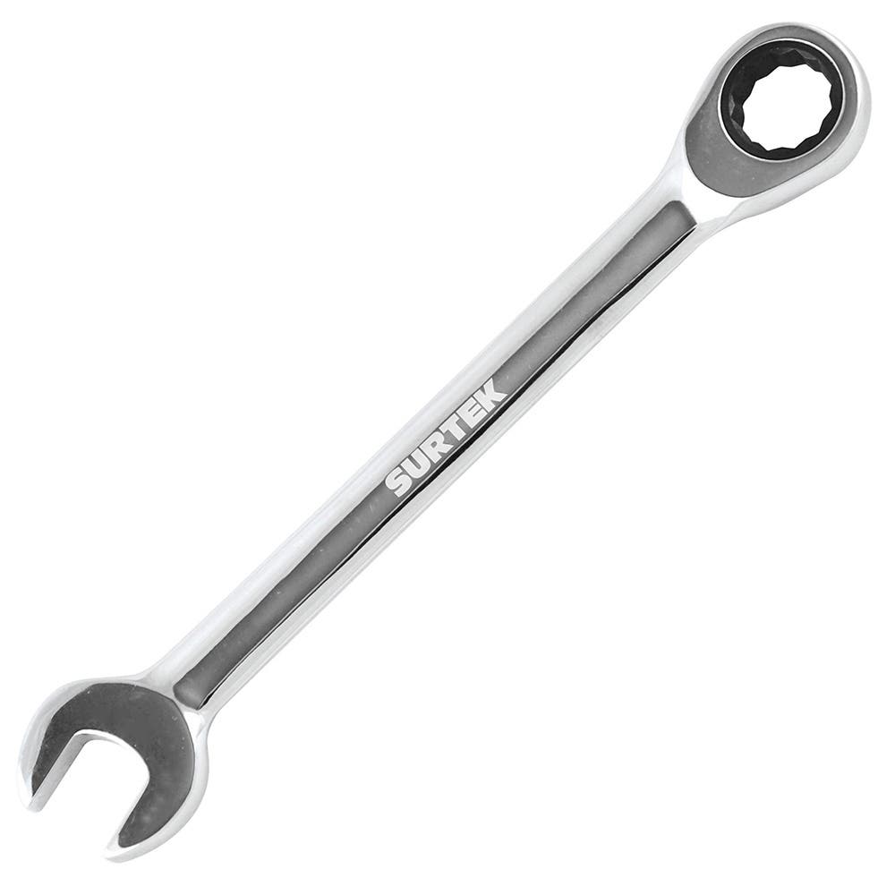 Llave combinada pulido espejo de matraca en pulgadas, 12 puntas, 5/16" Surtek