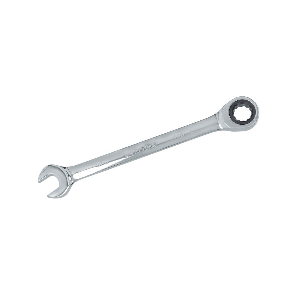 Llave combinada pulido espejo de matraca en pulgadas, 12 puntas, 13/16" Surtek