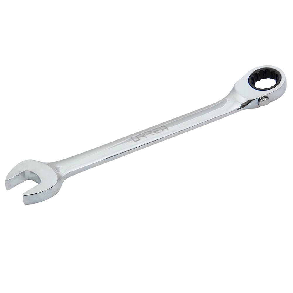 Llave combinada pulido espejo de matraca spline reversible en pulgadas, 5/8" Urrea