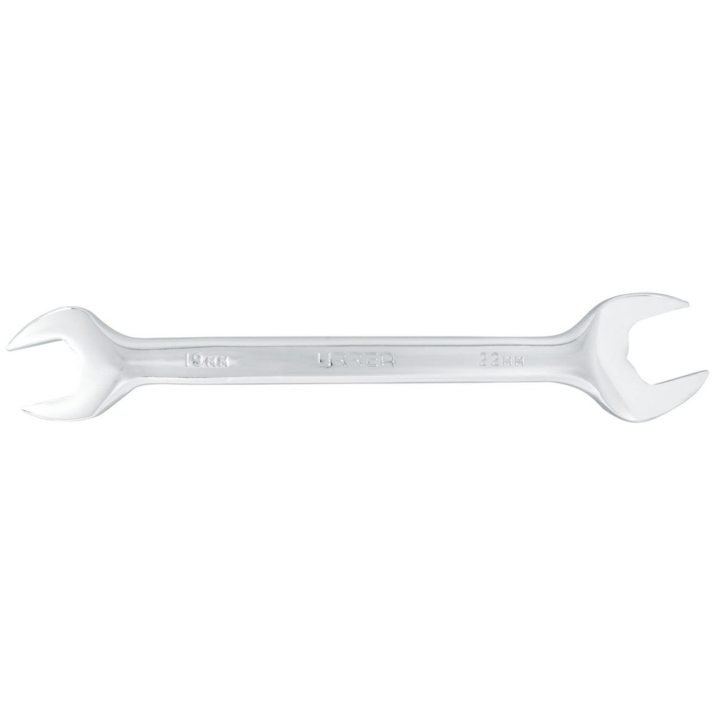 Llave española pulido espejo métrica, 19 x 22 mm Urrea