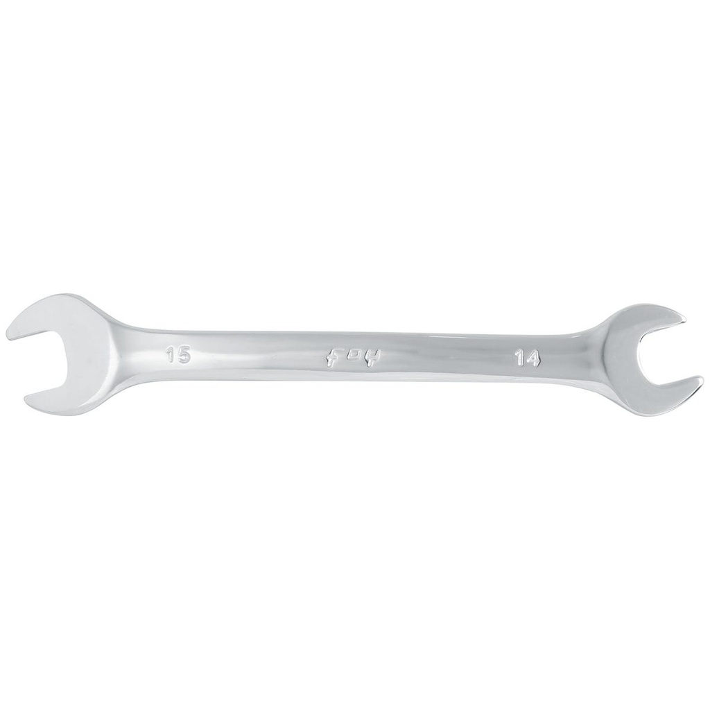Llave española pulido espejo métrica, 14 x 15 mm Foy