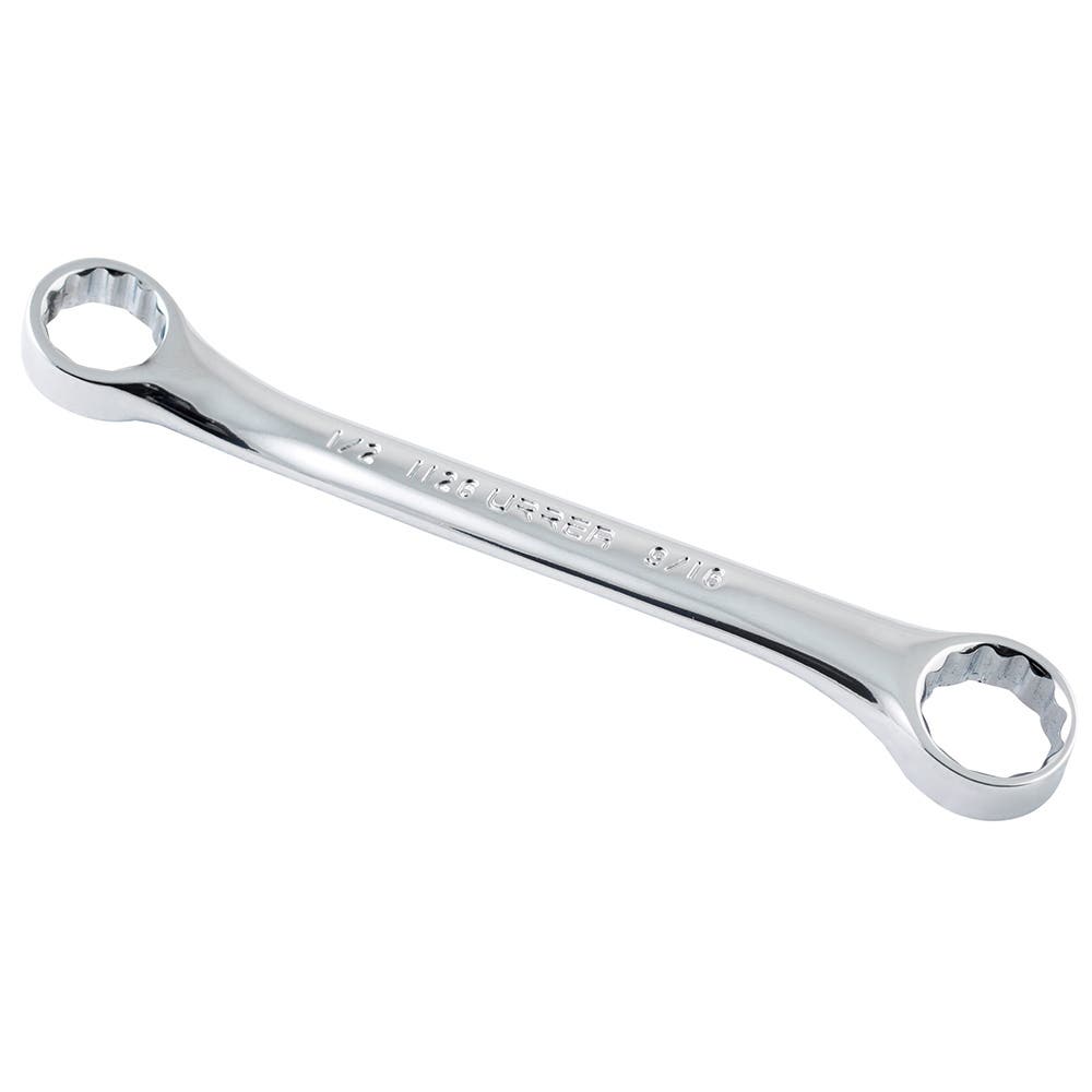 Llave de estrías pulido espejo de 15° en pulgadas, 12 puntas, 1/2" x 9/16" Urrea