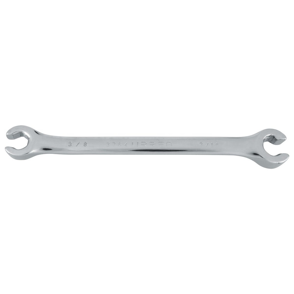 Llave abocinada pulido espejo en pulgadas, 6 puntas, 3/8" x 7/16" Urrea