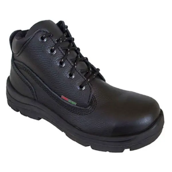 Zapato Borcegui 303. Ganado Vacuno, casco de policarbonato, suela de hule. NEGRO