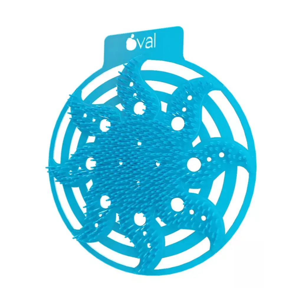 [JA083] Tapete Anti-Salpicadura Oval Azul Olor Frutas Tropicales Oval C/2 Piezas