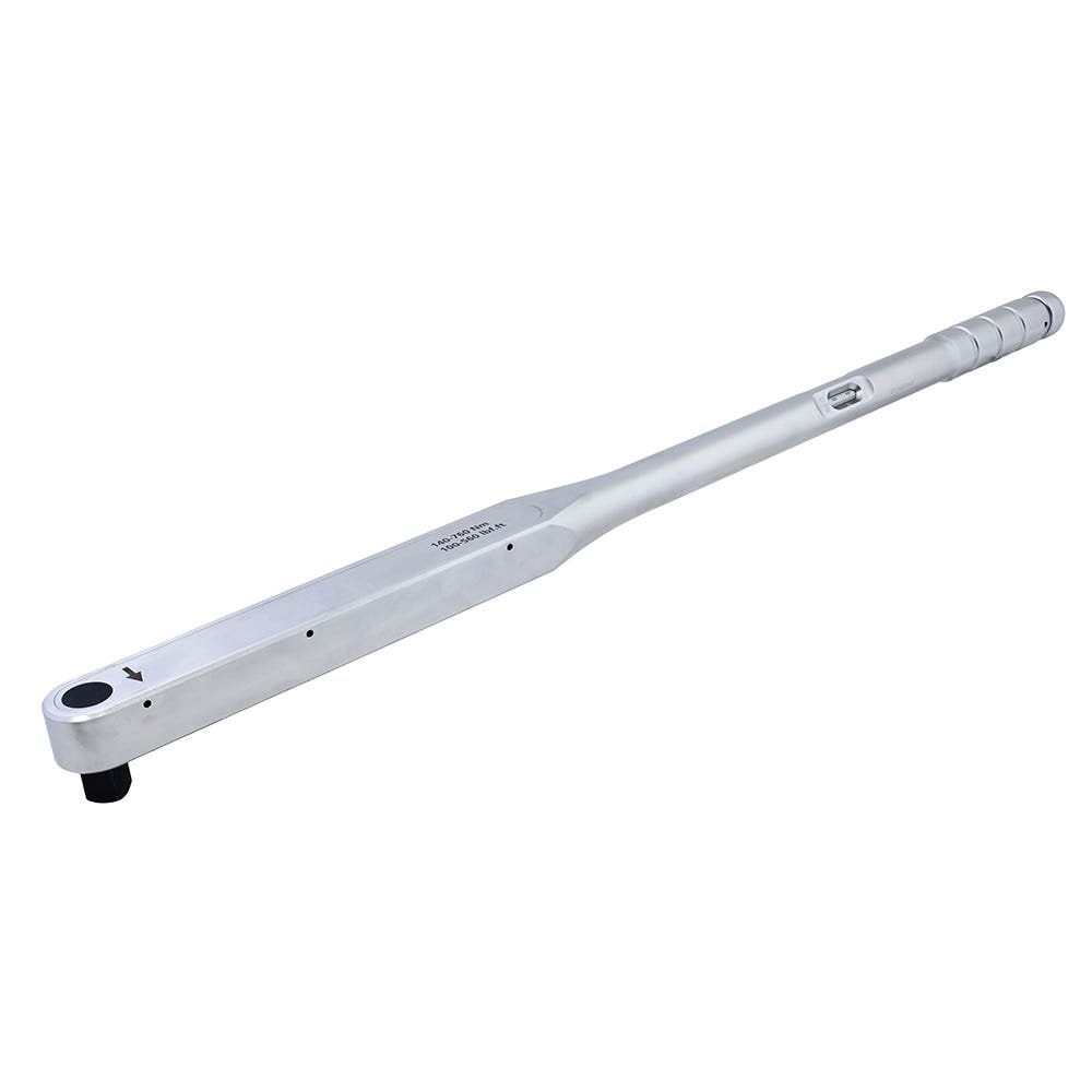 Torquímetro de trueno con cuerpo de aluminio escala dual cuadro de 3/4", 140-740 ft-lb Urrea