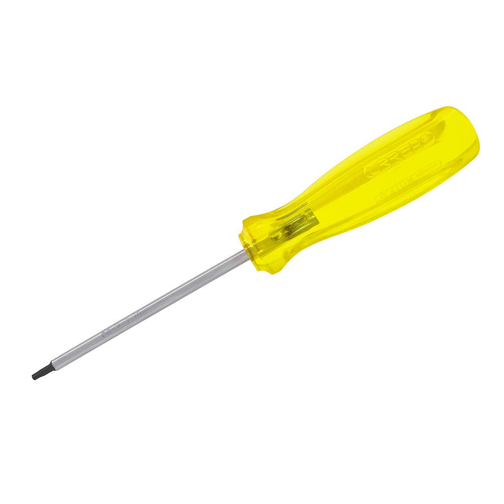 Destornillador con mango ámbar, punta torx barra redonda T25 x 4" Urrea