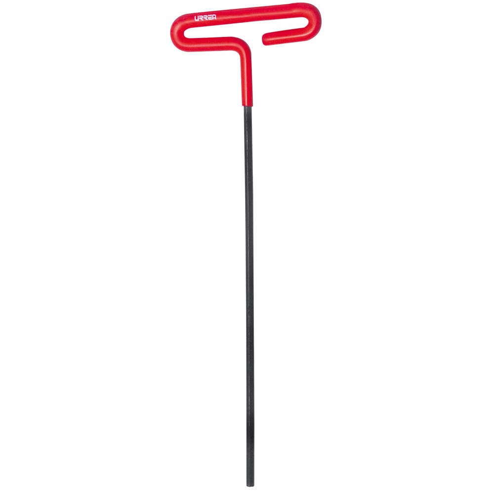 Llave hexagonal larga tipo "T" mango de vinil, en pulgadas, 1/4" Urrea