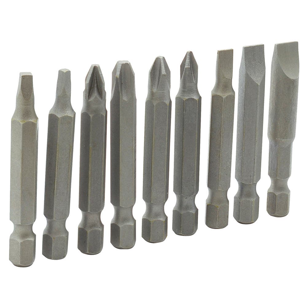 Juego combinado de puntas hexágono de 1/4", 9 piezas en blíster Surtek