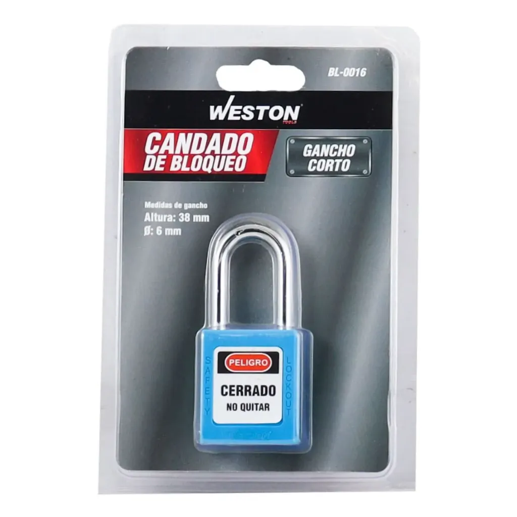 CANDADO DE BLOQUEO 38 MM WESTON