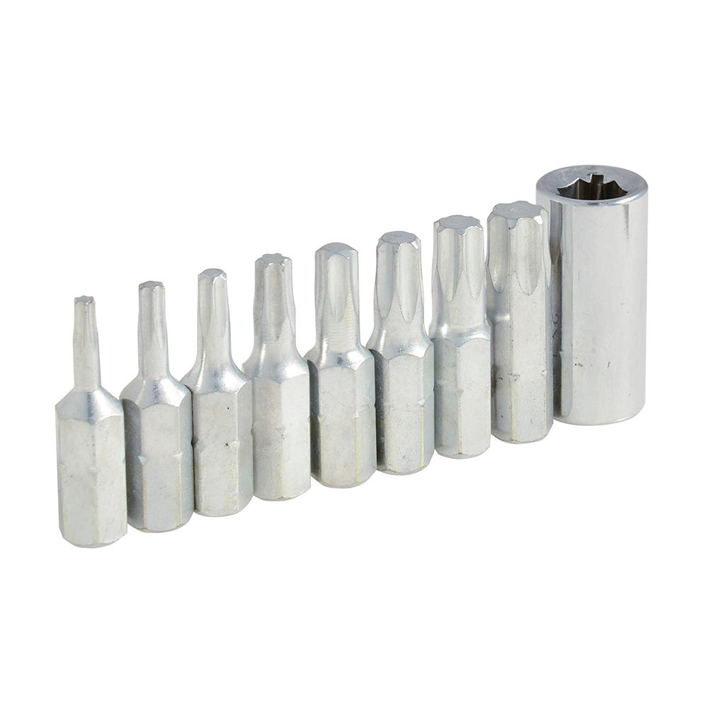 Juego de puntas Torx hexágono de 1/4", 4 piezas en blíster Surtek