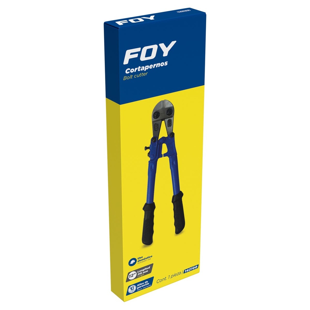 Cortapernos con mangos tubulares con grip 12" Foy