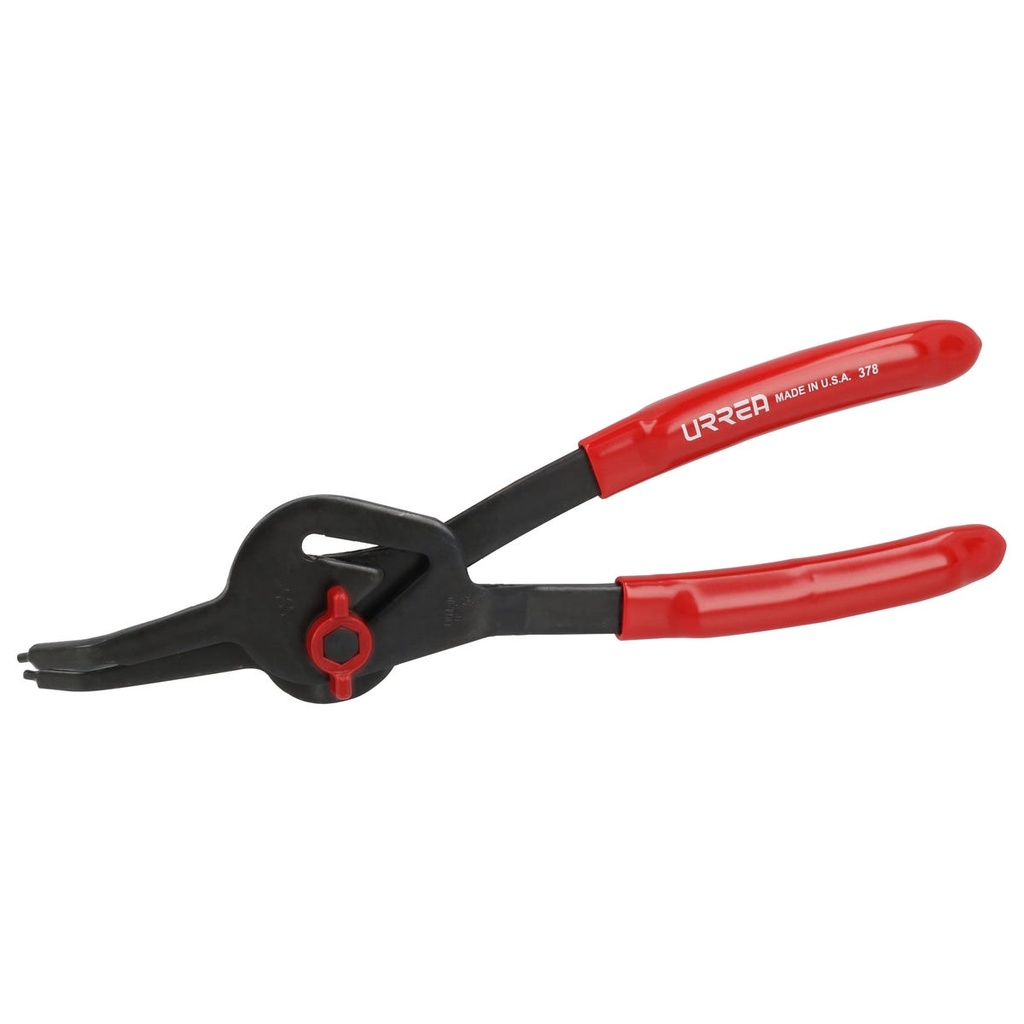 Pinza para anillos de retención convertibles con mariposa .090 ángulo de 45° Urrea