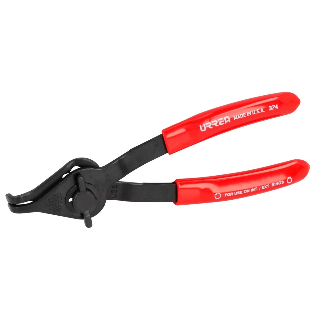 Pinza para anillos de retención convertibles con mariposa .047 ángulo de 90° Urrea