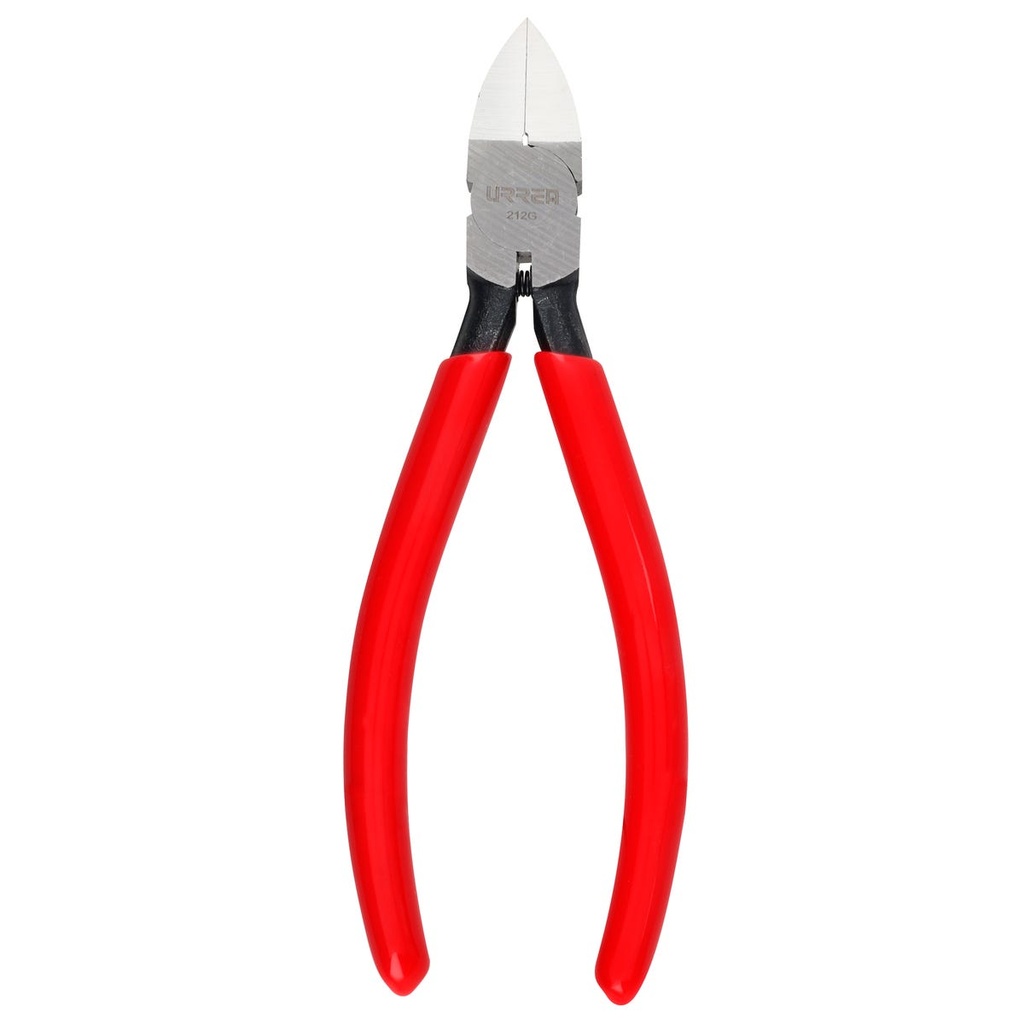 Pinza corte al ras para plástico y materiales no ferroso con mango rubber grip 6" Urrea