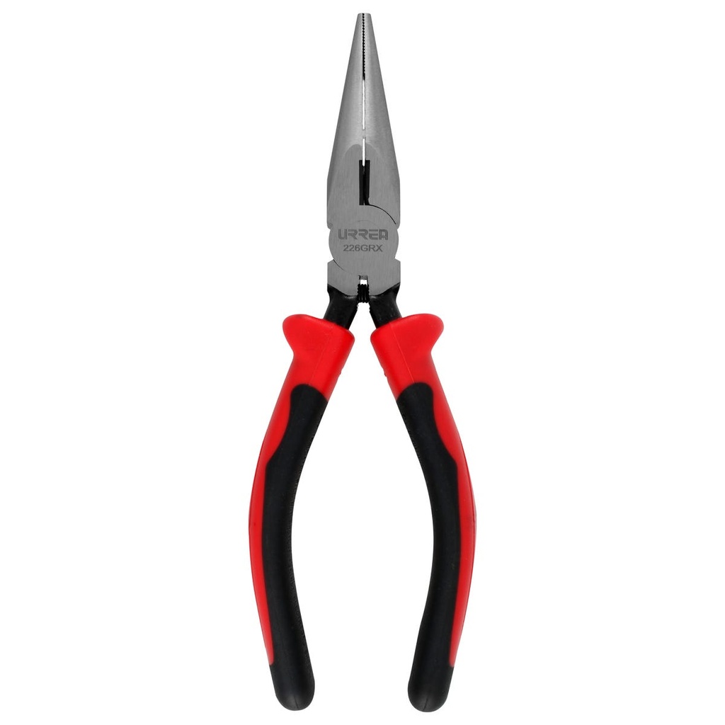 Pinza para electricista con mango bimaterial punta larga corte lateral de 6-23/32" Urrea