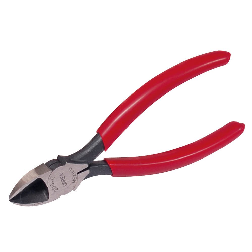 Pinza para electricista con mango rubber grip con punta larga corte lateral de 8-9/32" Urrea