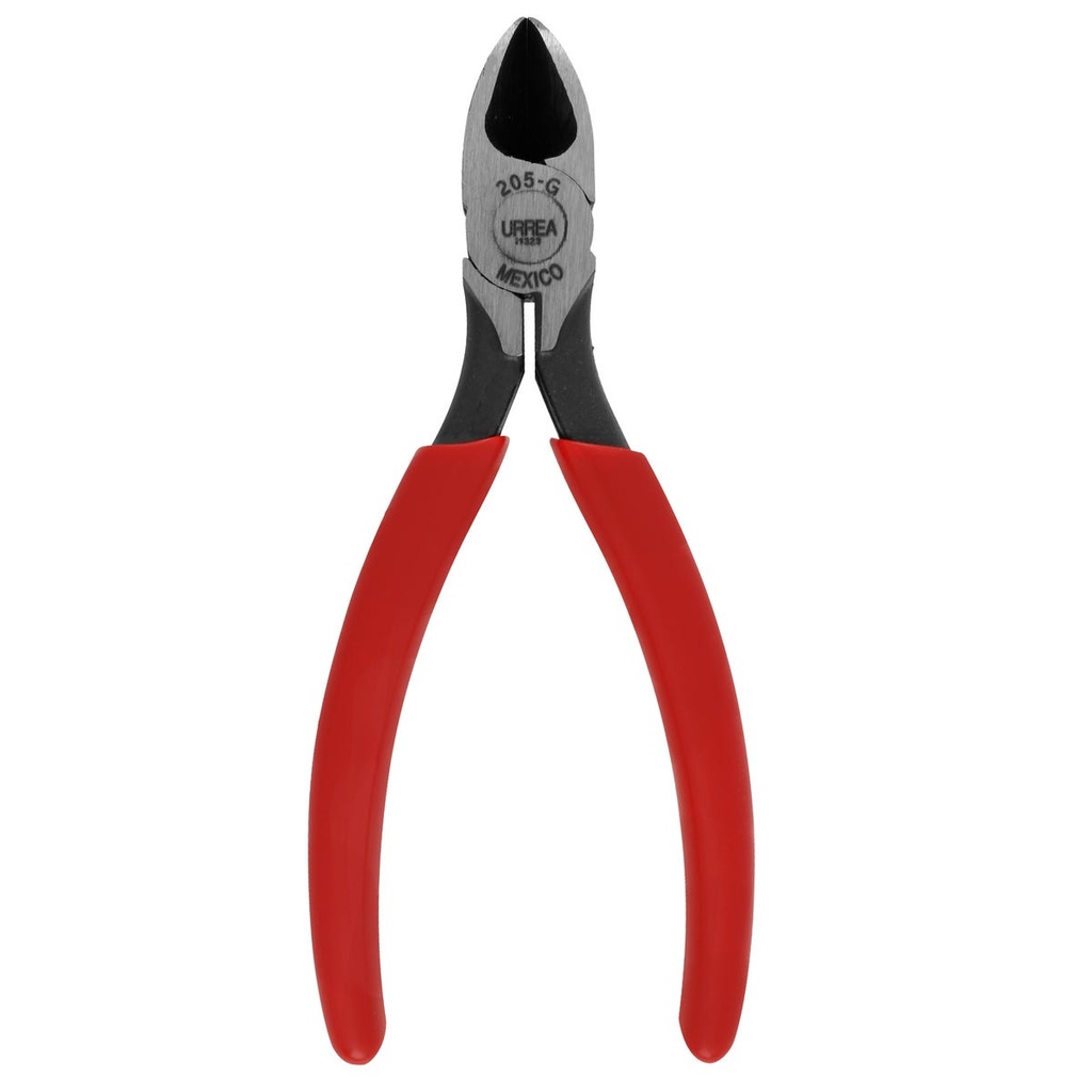 Pinza para electricista con mango rubber grip con punta larga corte latera de 6-5/8" Urrea