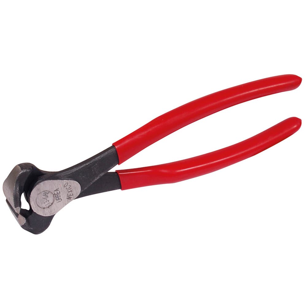 Pinza para electricista con mango rubber grip con punta conica corte lateral de 6-1/4" Urrea