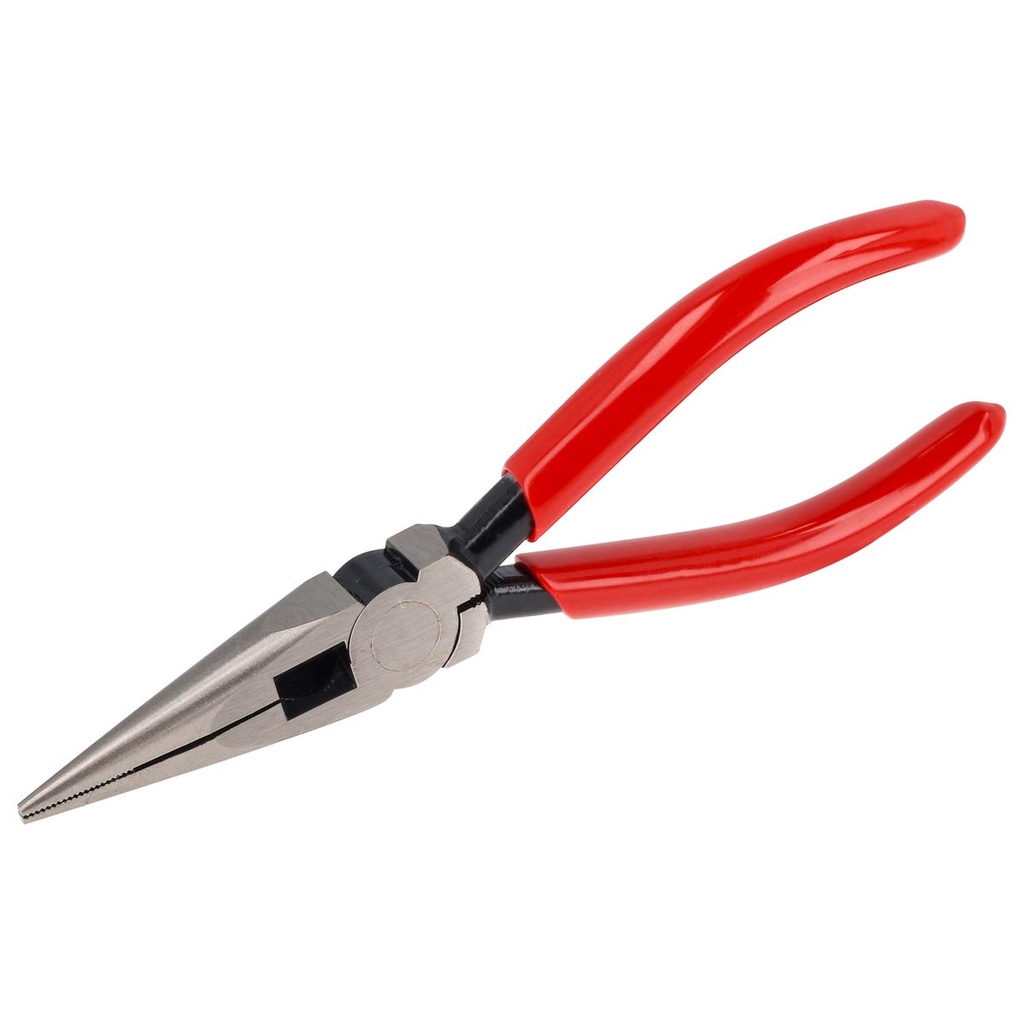 Pinza para electricista con mango rubber grip con punta larga y resorte corte lat 6-5/8" Urrea