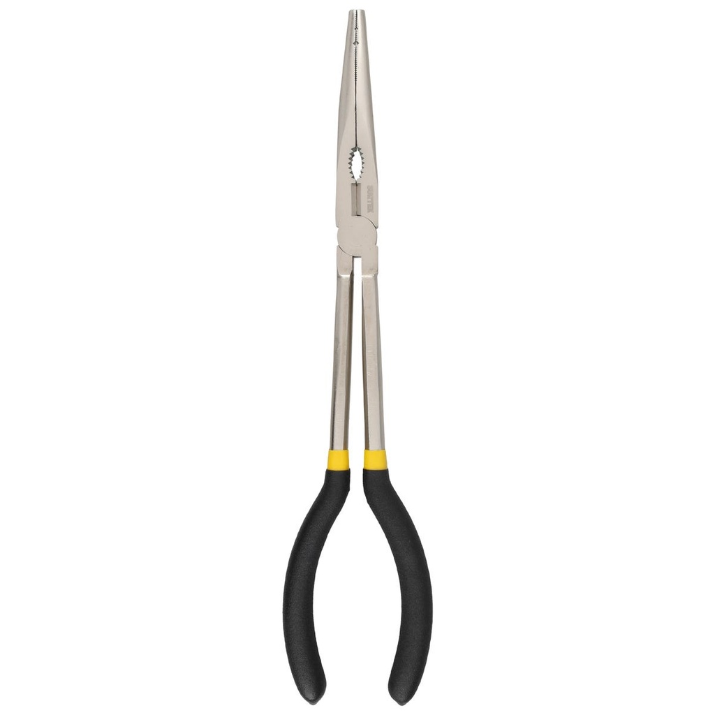 Pinza extra larga para electricista con mango doble plastisol punta fina de 11" Surtek