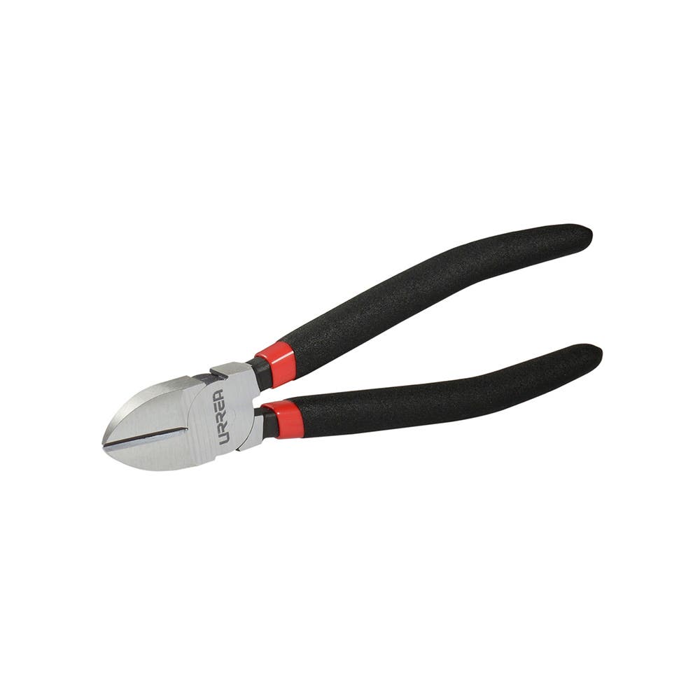 Pinza para electricista con mango rubber grip punta conica corte diagonal de 7-3/4" Urrea