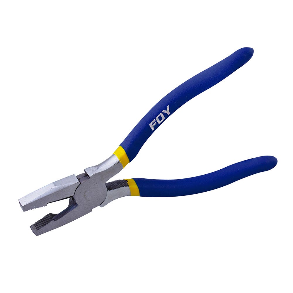 Pinza para electricista con mango doble plastisol corte lateral de 8" Foy