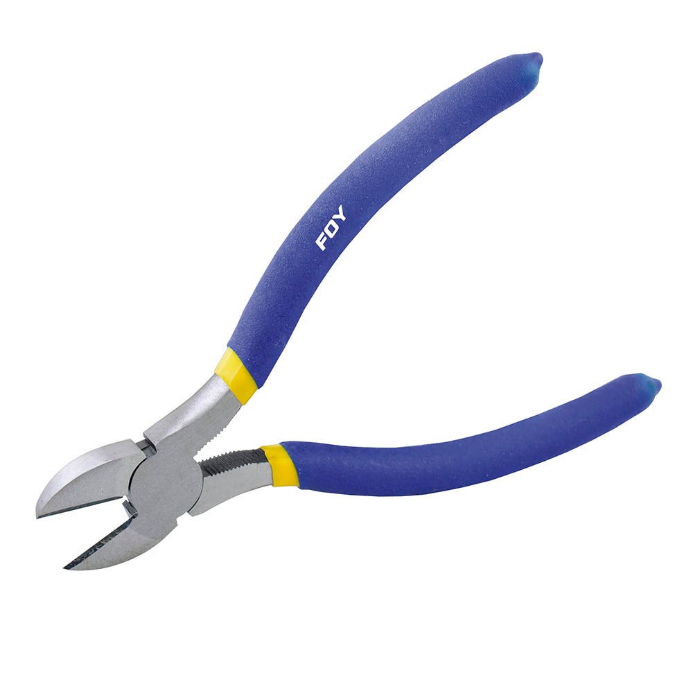 Pinza para electricista con mango doble plastisol corte diagonal de 7" Foy