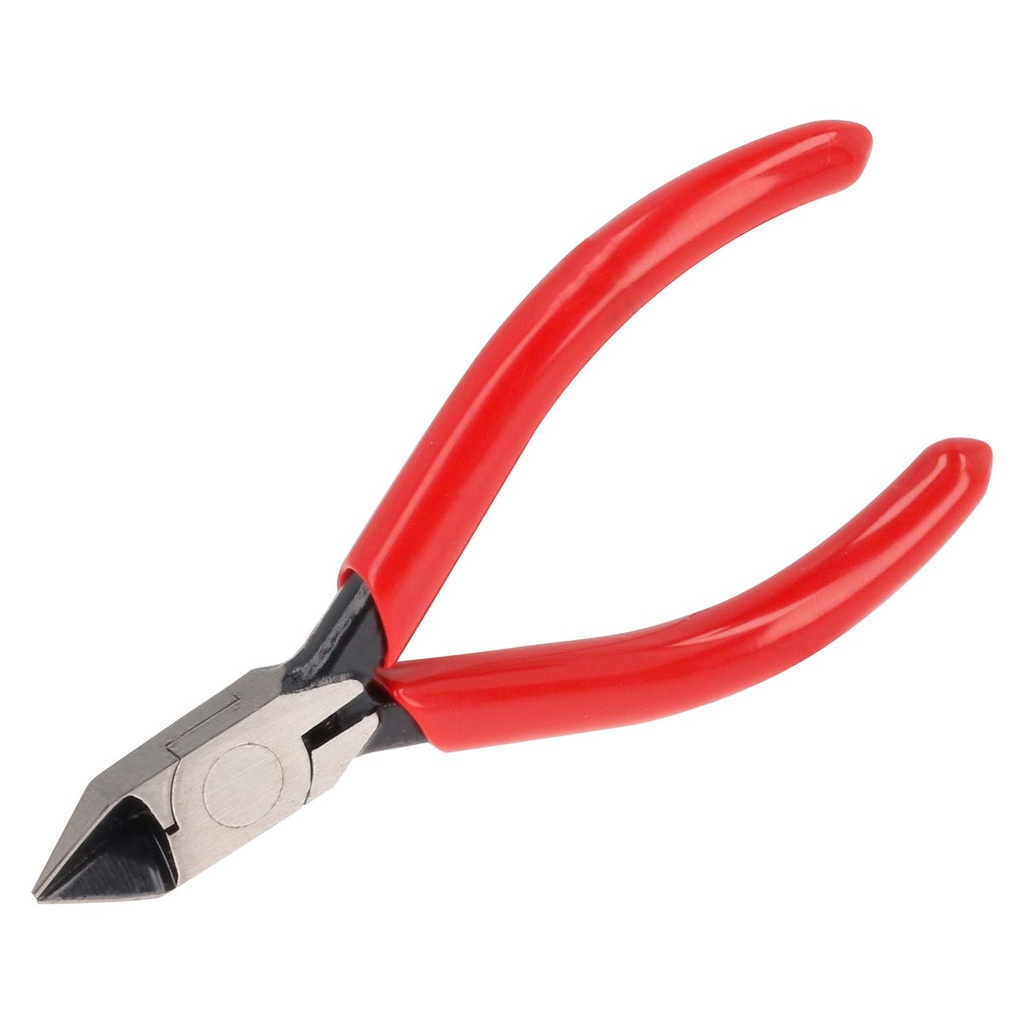 Pinza para electricista con mango rubber grip con resorte corte al ras de 4-3/16" Urrea