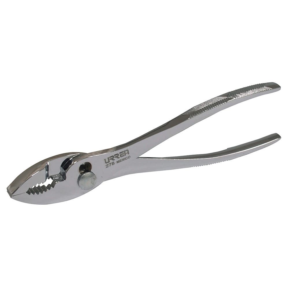 Pinza para mecánico con mango de acero forjado y botón de ajuste de 8" Urrea