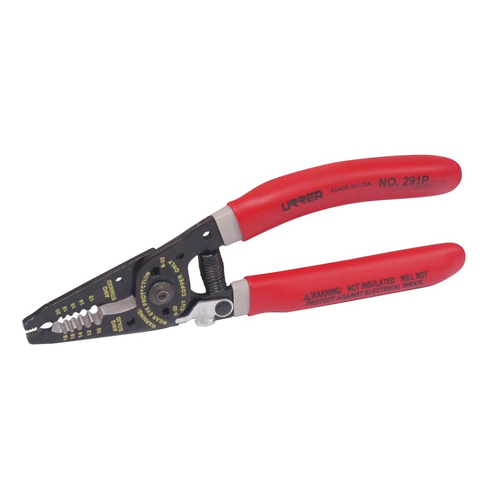 Pinza pelacable con mango air cushion 10-18 AWG ergonómica de 7-1/4" Urrea