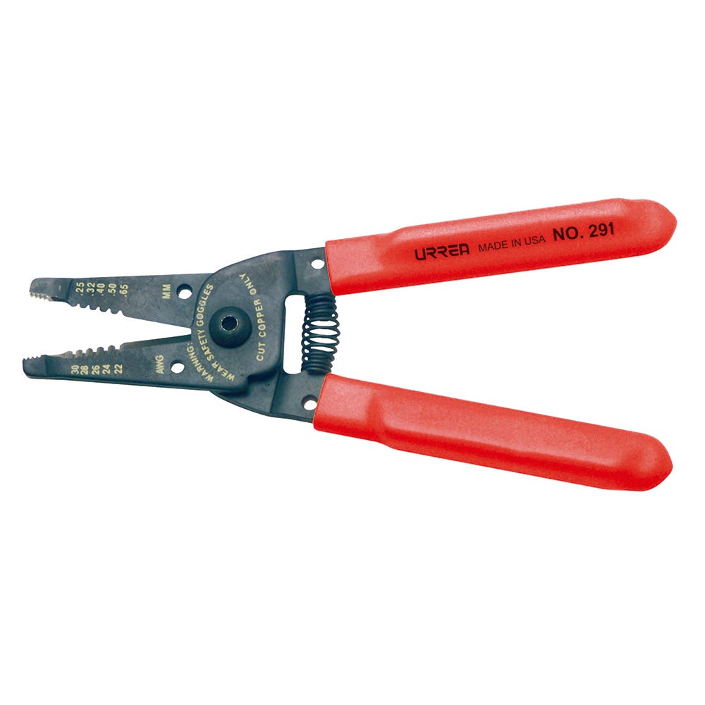 Pinza pelacable con mango air cushion 10-20 AWG alta palanca de 6-3/4" Urrea