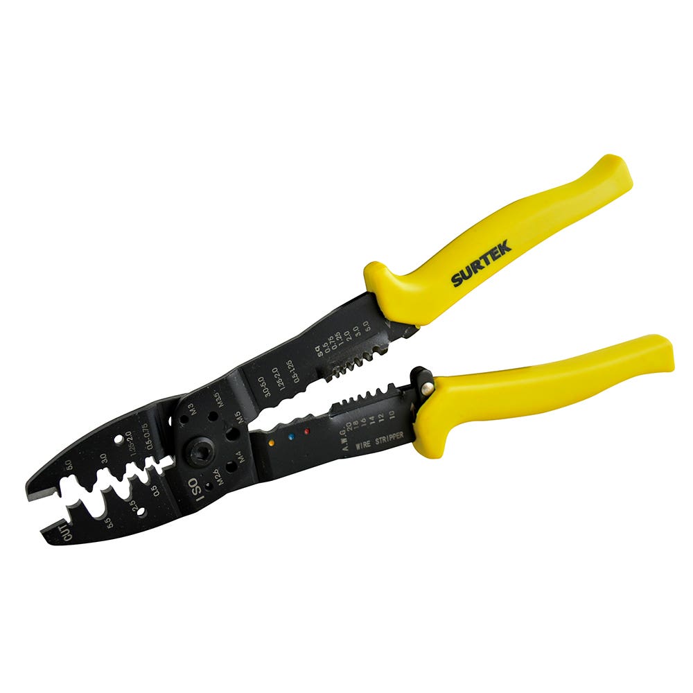Pinza pelacable 10-20 AWG de 10" Surtek