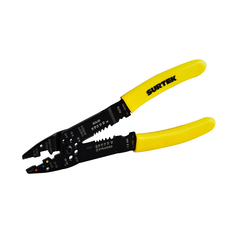 Pinza pelacable 10-24 AWG de 9" Surtek