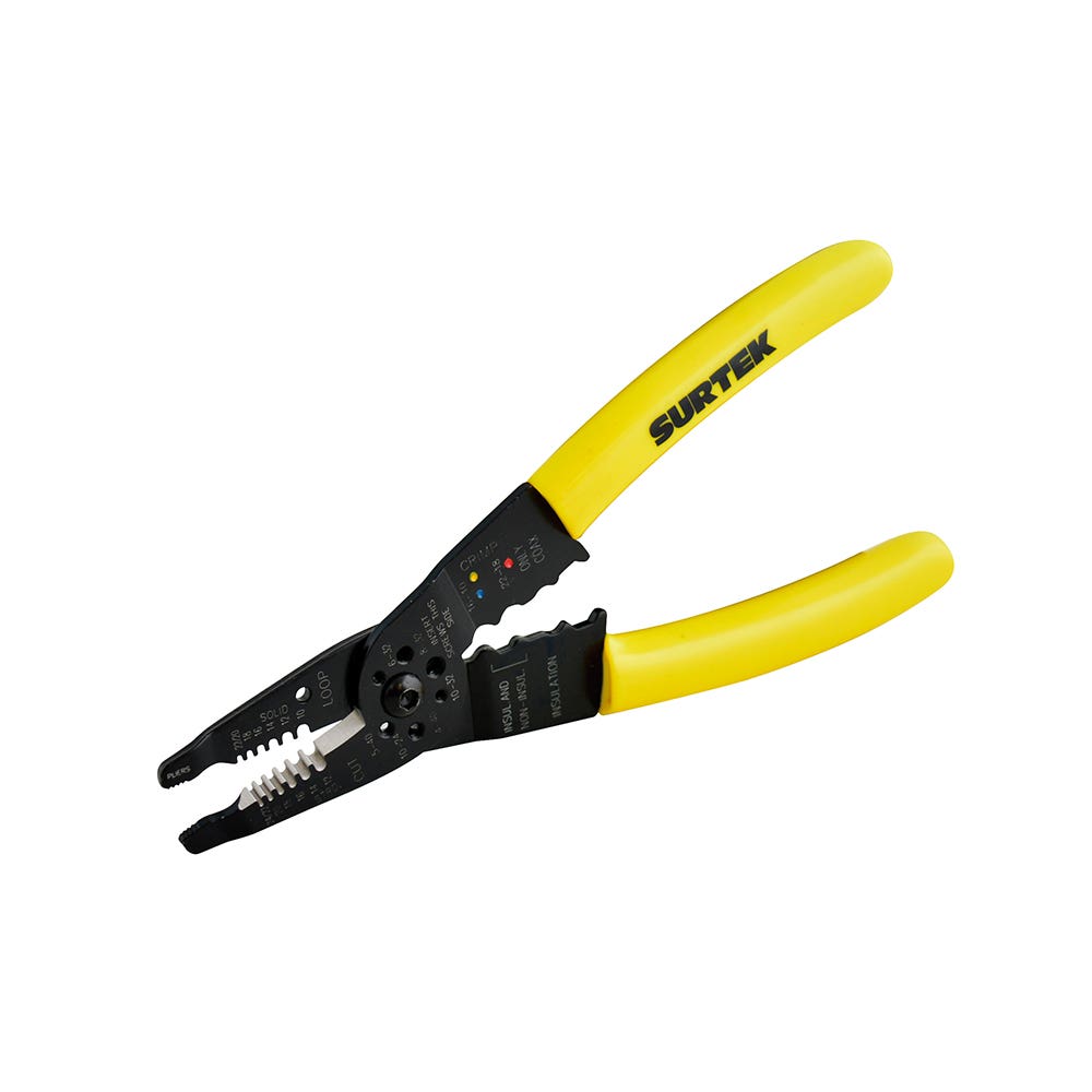 Pinza pelacable 10-22 AWG de 8" Surtek