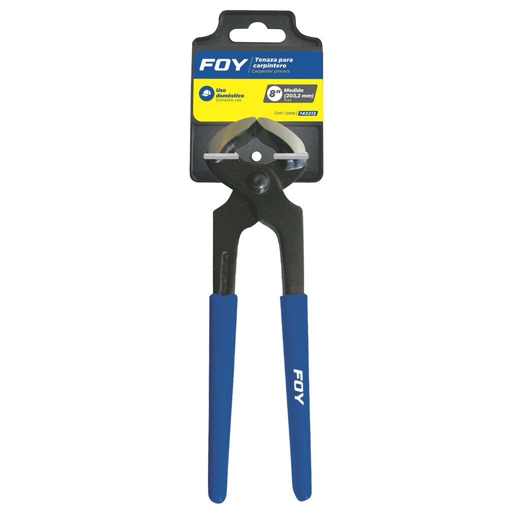 Tenaza para carpintero 8" Foy