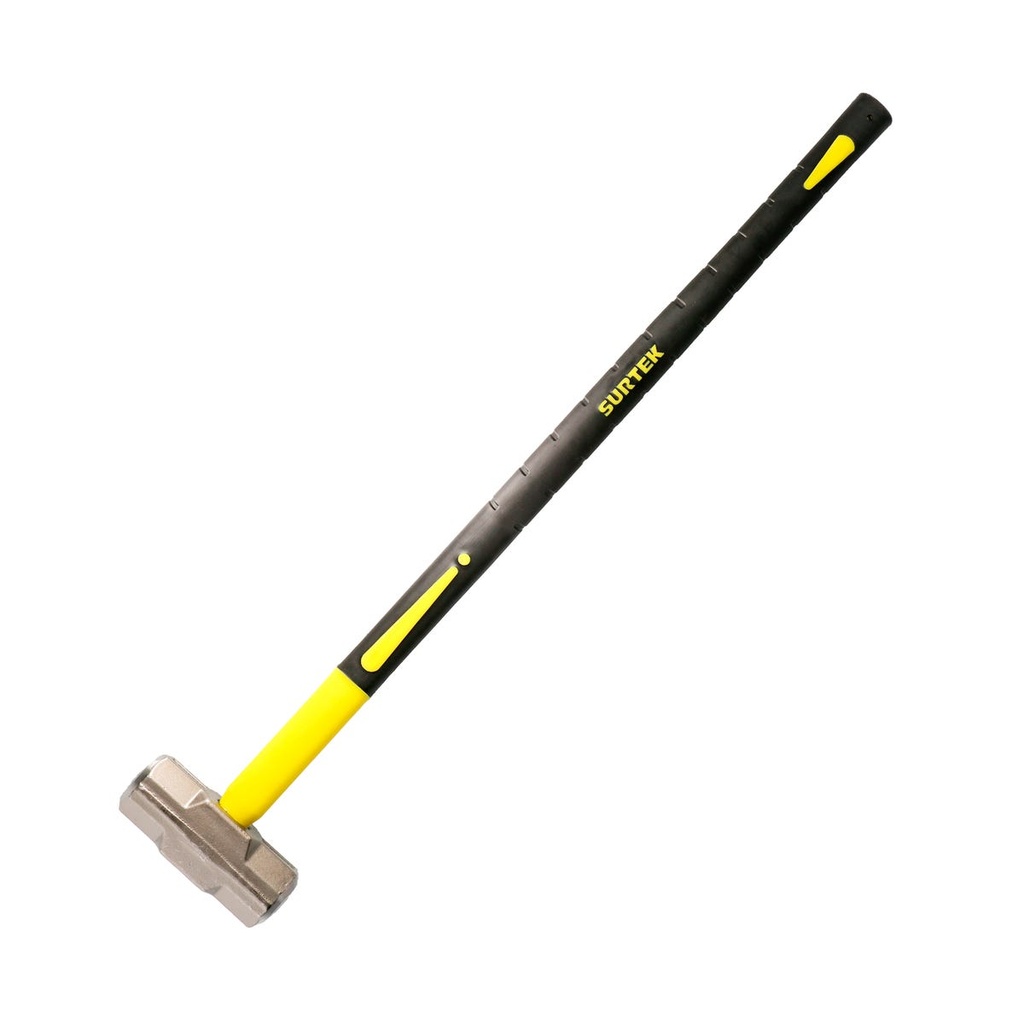 Marro octagonal cabeza forjada con mango largo de fibra de vidrio 36", 14 lb Surtek