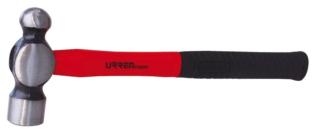Martillo de bola maquinado con mango de fibra de vidrio largo de 15", 24 oz Urrea