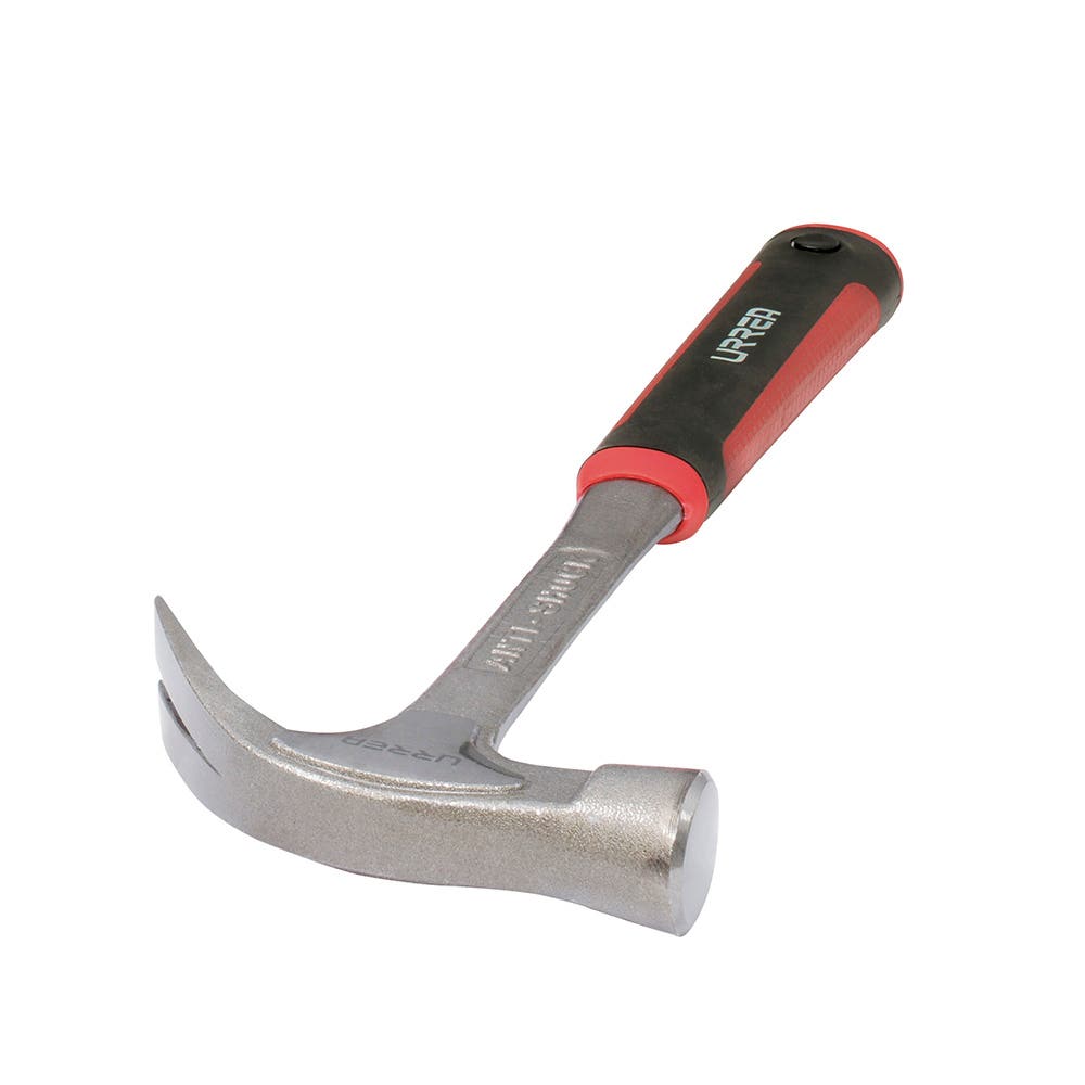 Martillo de uña forjado en una pieza con mango anti-vibración texturizado 13-9/16", 20 oz Urrea