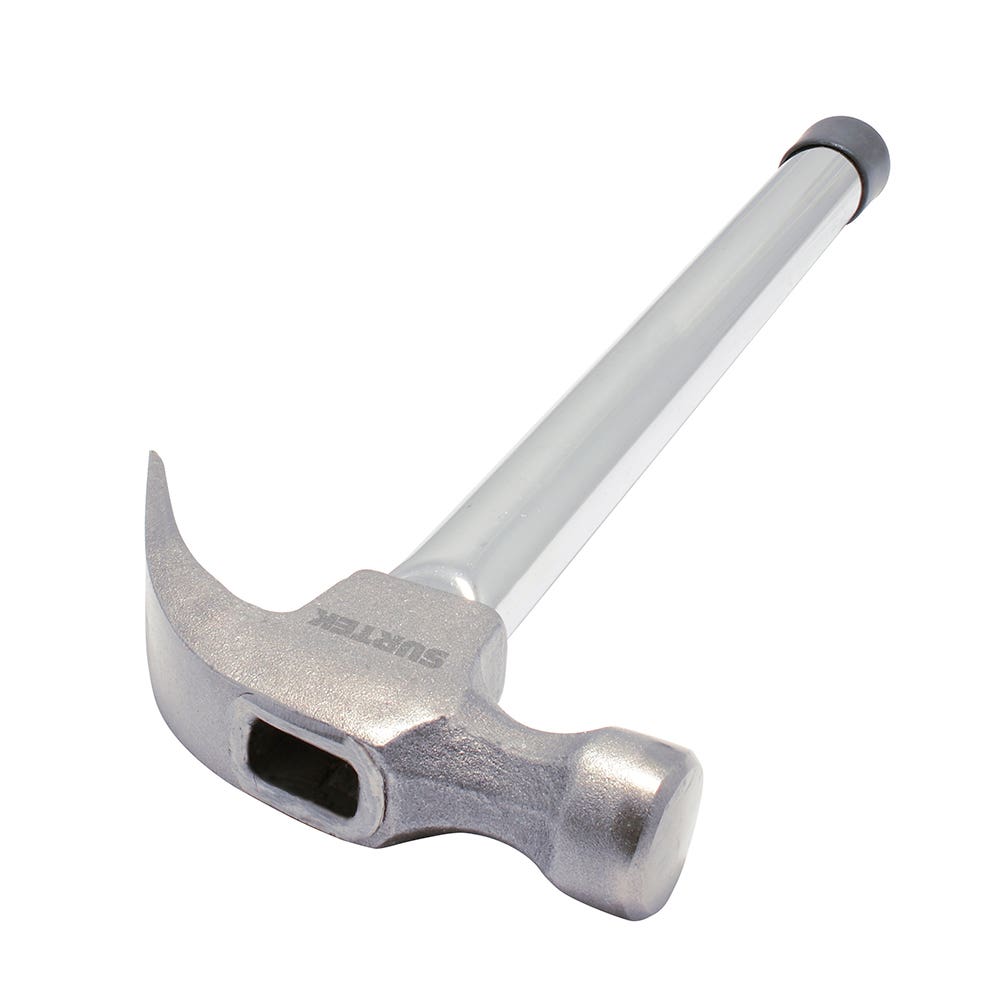 Martillo de uña curva con mango tubular 13", 16 oz Surtek